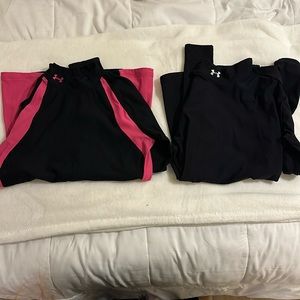 Under Armour Women’s Long Sleeve Cold Gear Mock Neck - Medium, set of 2